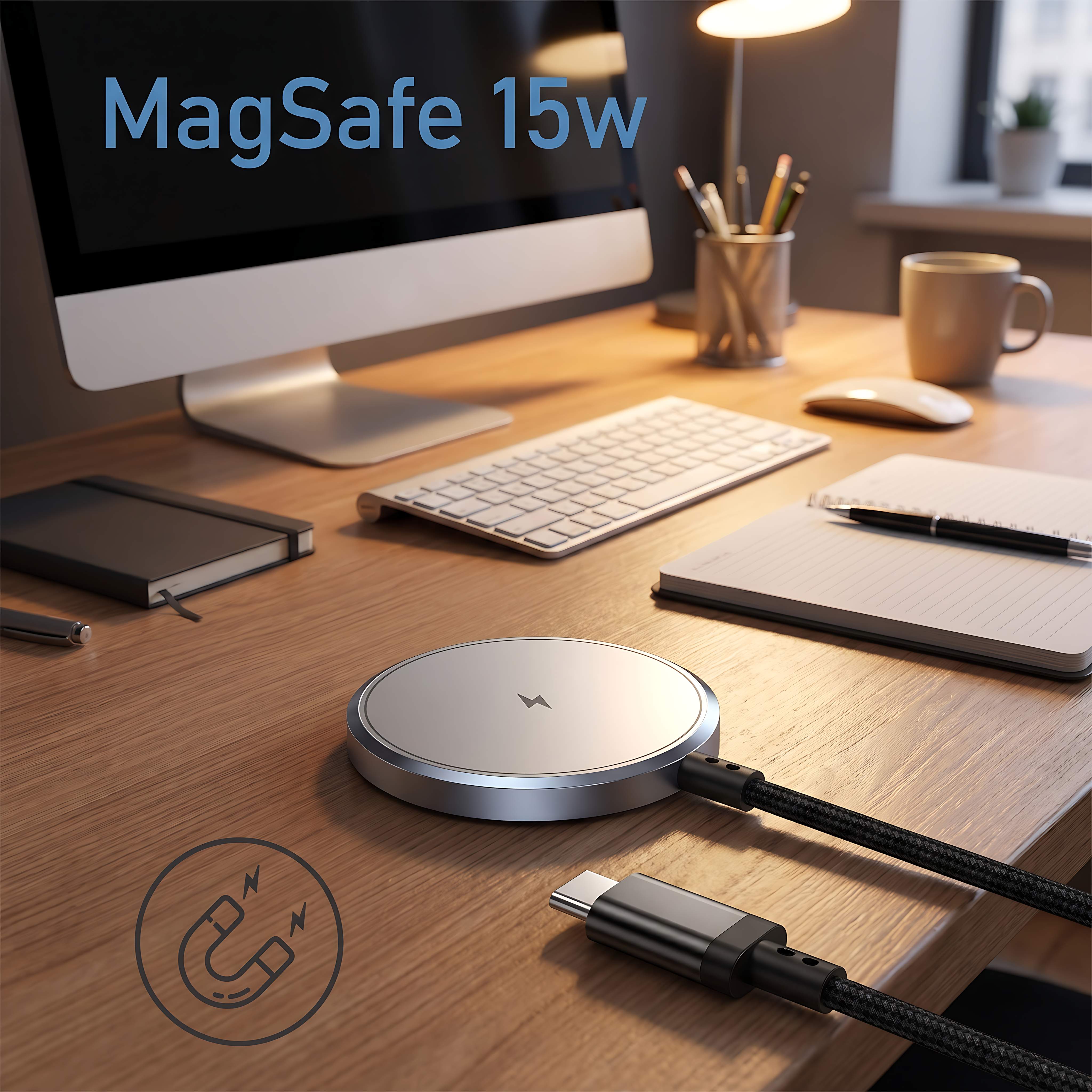 Cargador MagSafe Nebro VGA-058 15W magnético