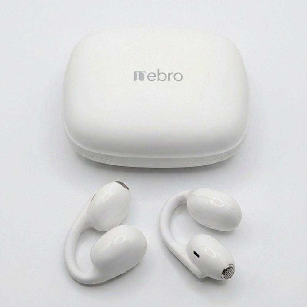 Audífonos Bluetooth clip 40mAh Estuche 400mAh 20h con estuche Nebro WE-501