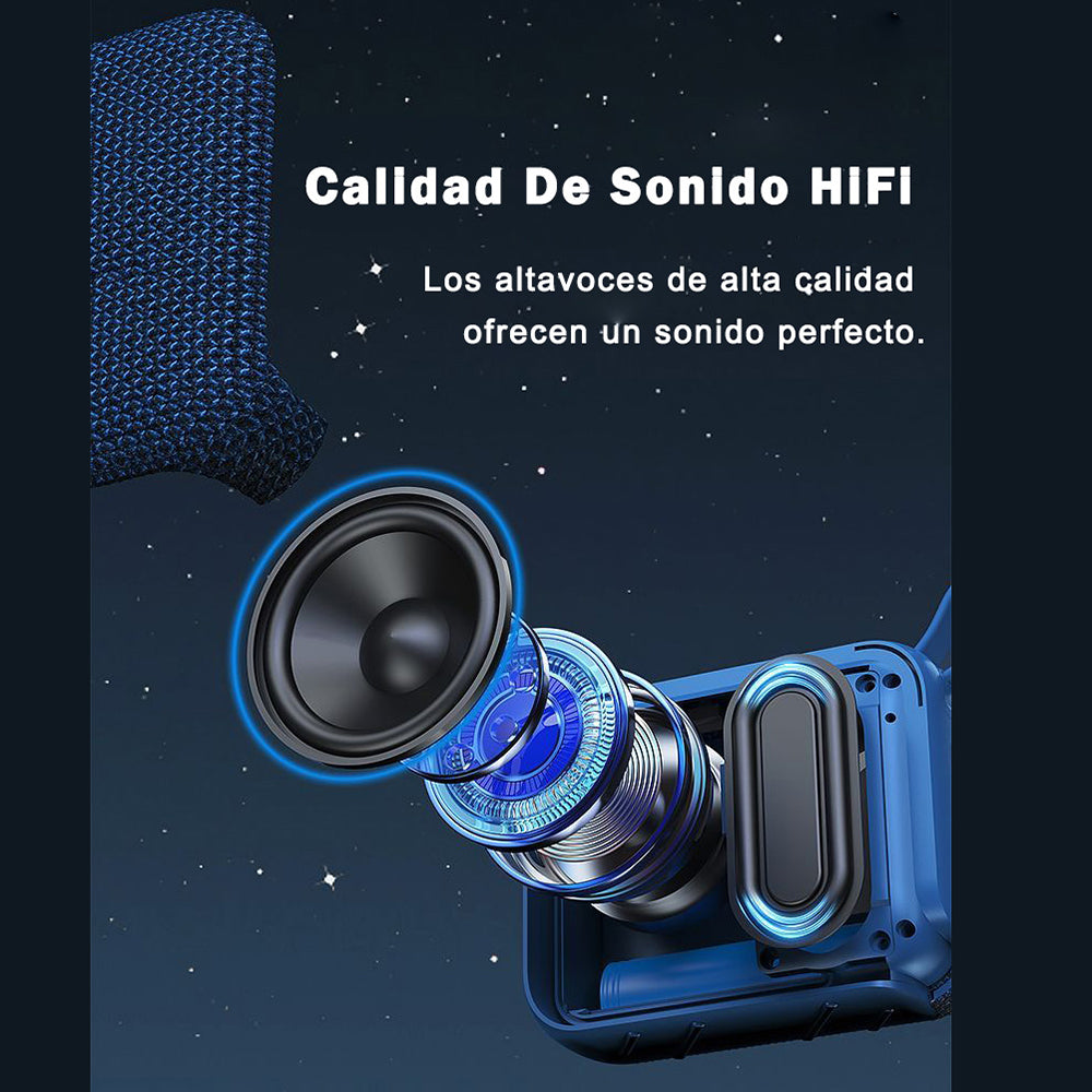 Mini Bocina Nebro 5W 1200mAh Bluetooth recargable, USB TWS WG-131