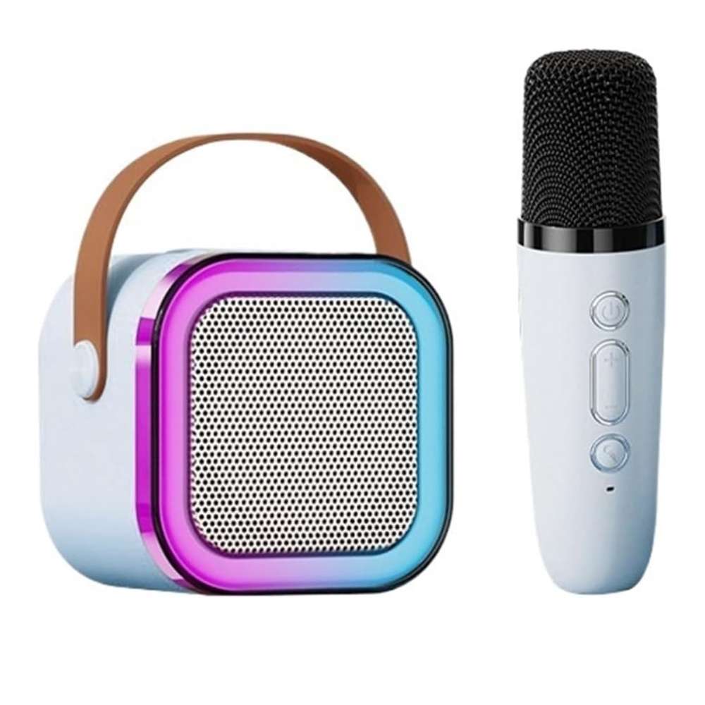 Bocina Karaoke Bluetooth FM dual microfonos portatil WL-395