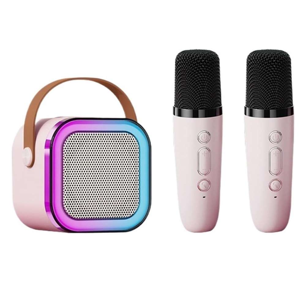 Bocina Karaoke Bluetooth  FM dual microfonos portatil WL-395