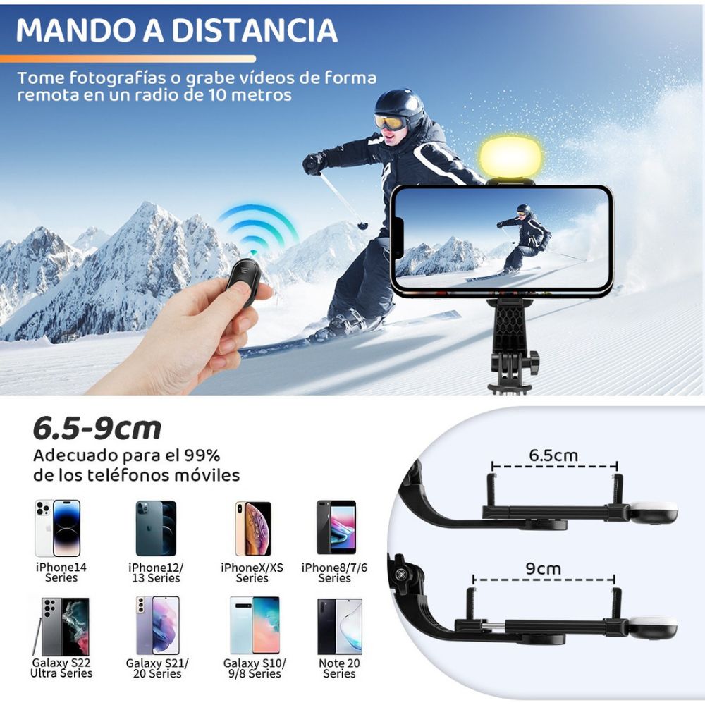 Baston Selfie Stick Tripie Celular Control Remoto Bluetooth X17D