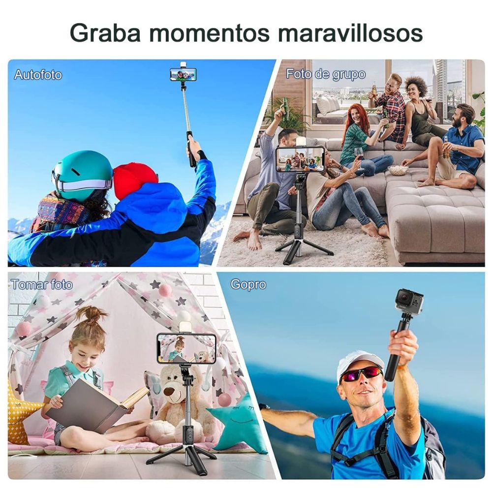 Baston Selfie Stick Tripie Celular Control Remoto Bluetooth X17D