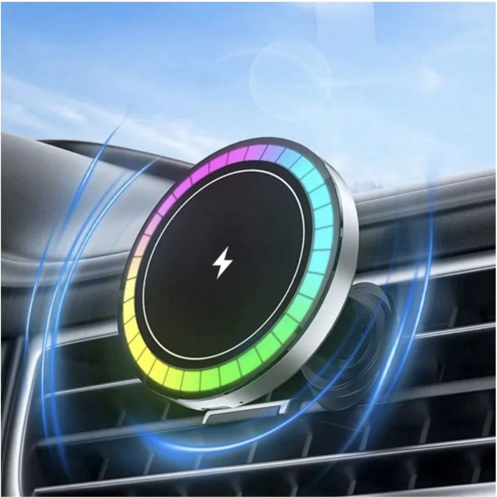 Cargador Magnético Inalámbrico 15W con gancho para auto Yisen X58