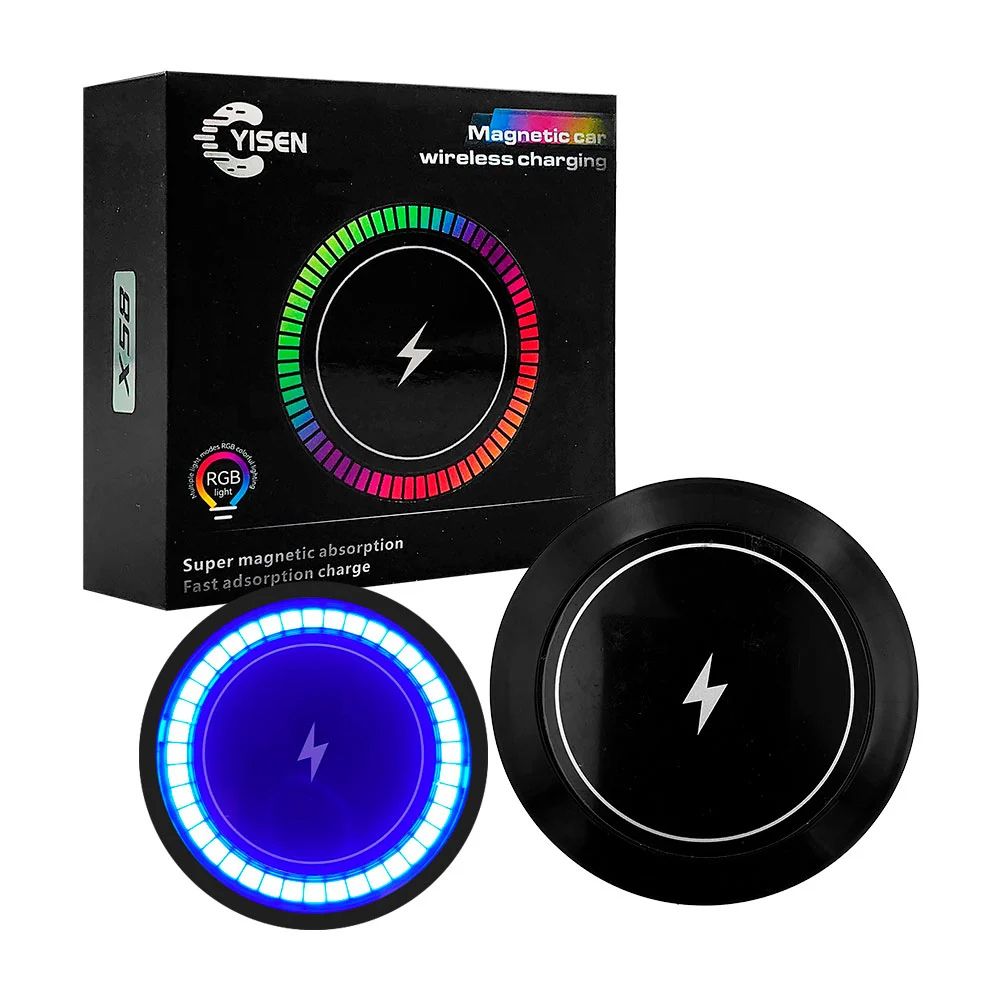 Cargador Magnético Inalámbrico 15W con gancho para auto Yisen X58
