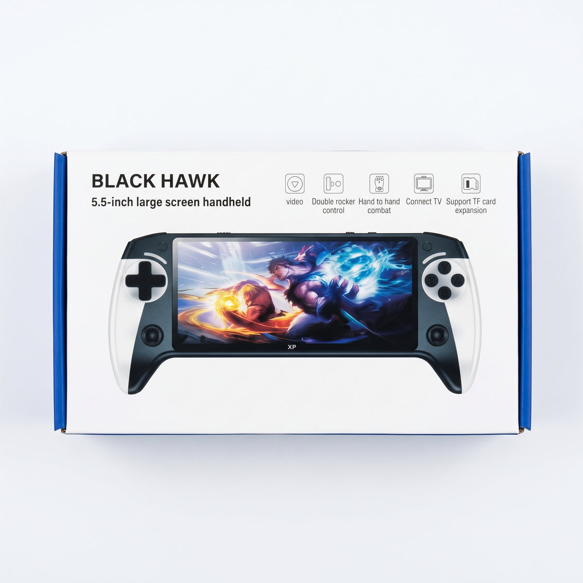 Consola de Videojuegos Moreka Black Hawk X9 con Pantalla de 5.5 Pulgadas y Doble Rocker