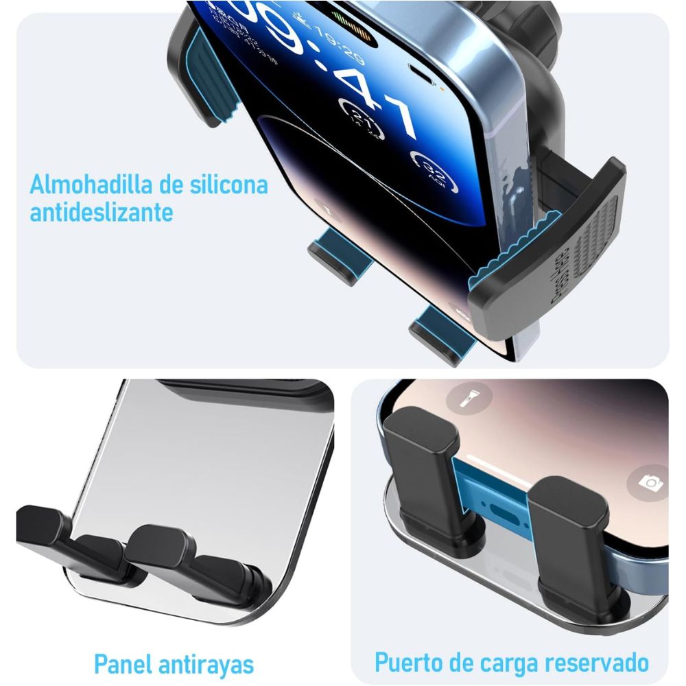 Soporte Automóvil Rendija Ventilación Rotación 360° Moreka Modelo ZJ-012