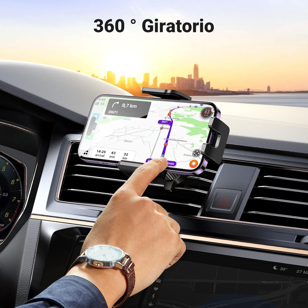 Soporte Automóvil Rendija Ventilación Rotación 360° Moreka Modelo ZJ-012