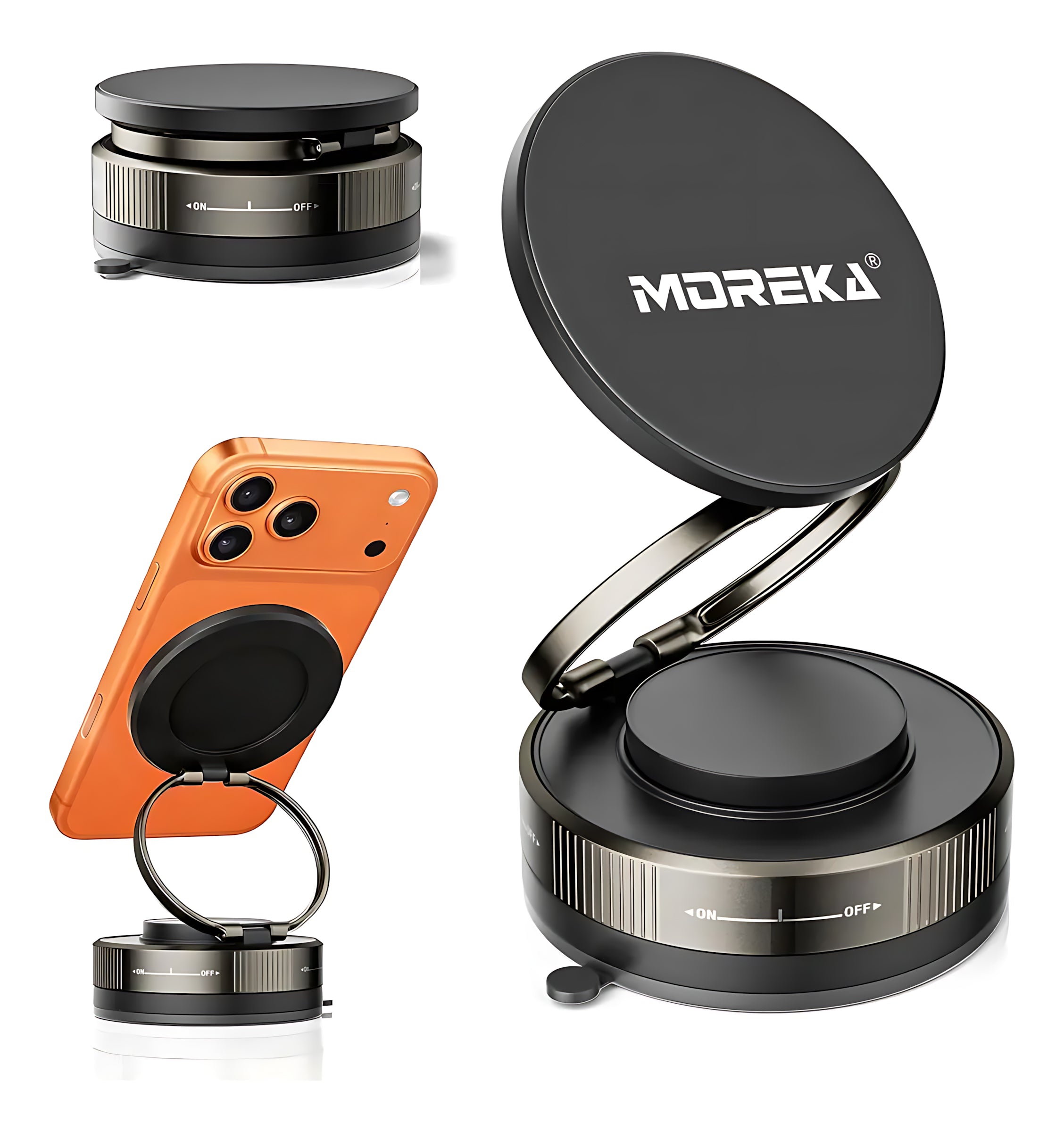 Soporte Magnético para Teléfono con Ventosa de Vacío MOREKA ZJ-015