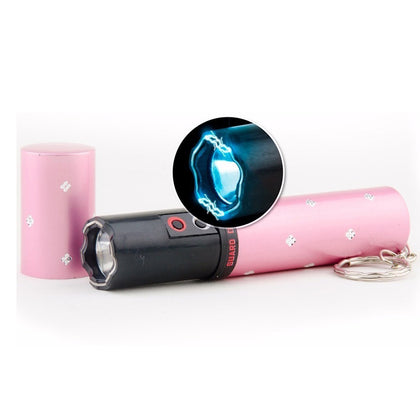 Teaser descarga eléctrica paralizador de defensa personal para mujeres diseño lámpara labial