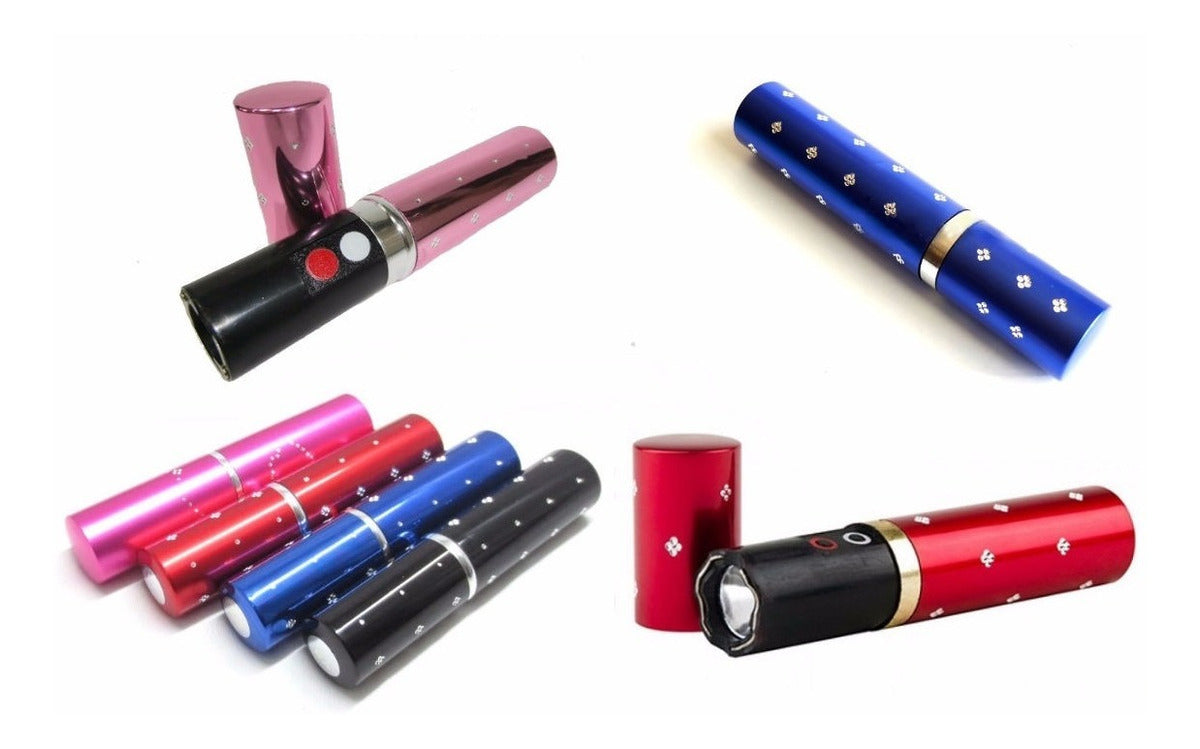 Teaser descarga eléctrica paralizador de defensa personal para mujeres diseño lámpara labial