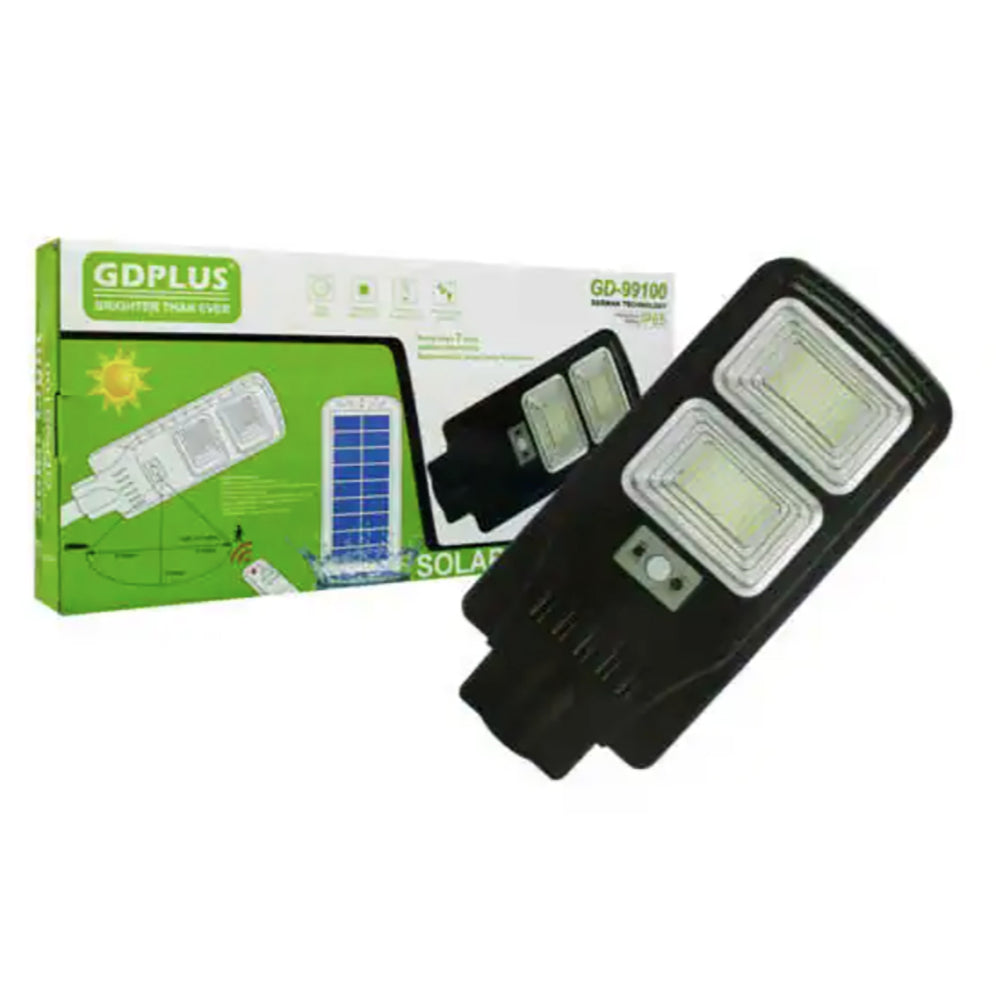 Luminaria Suburbana Alumbrado Publico Solar 100W con Sensor Movimiento GD-99100