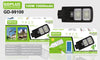 Luminaria Suburbana Alumbrado Publico Solar 100W con Sensor Movimiento GD-99100