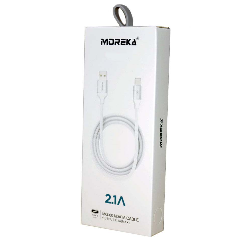 Cable Tipo V8 Microusb Moreka CB-01 2.1 A y Datos 1 M