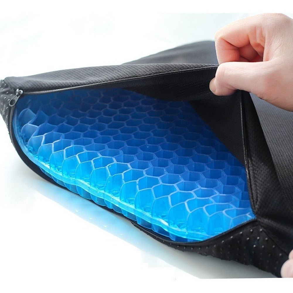 Cojin Gel Silicon Ergonomico Panal Comodo Asiento Auto Silla