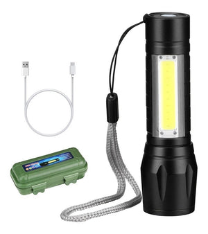 Lámpara linterna pequeña recargable moreka tipo táctica con diseño  estampado de pixeles, variedad de colores / sq-535 – Joinet
