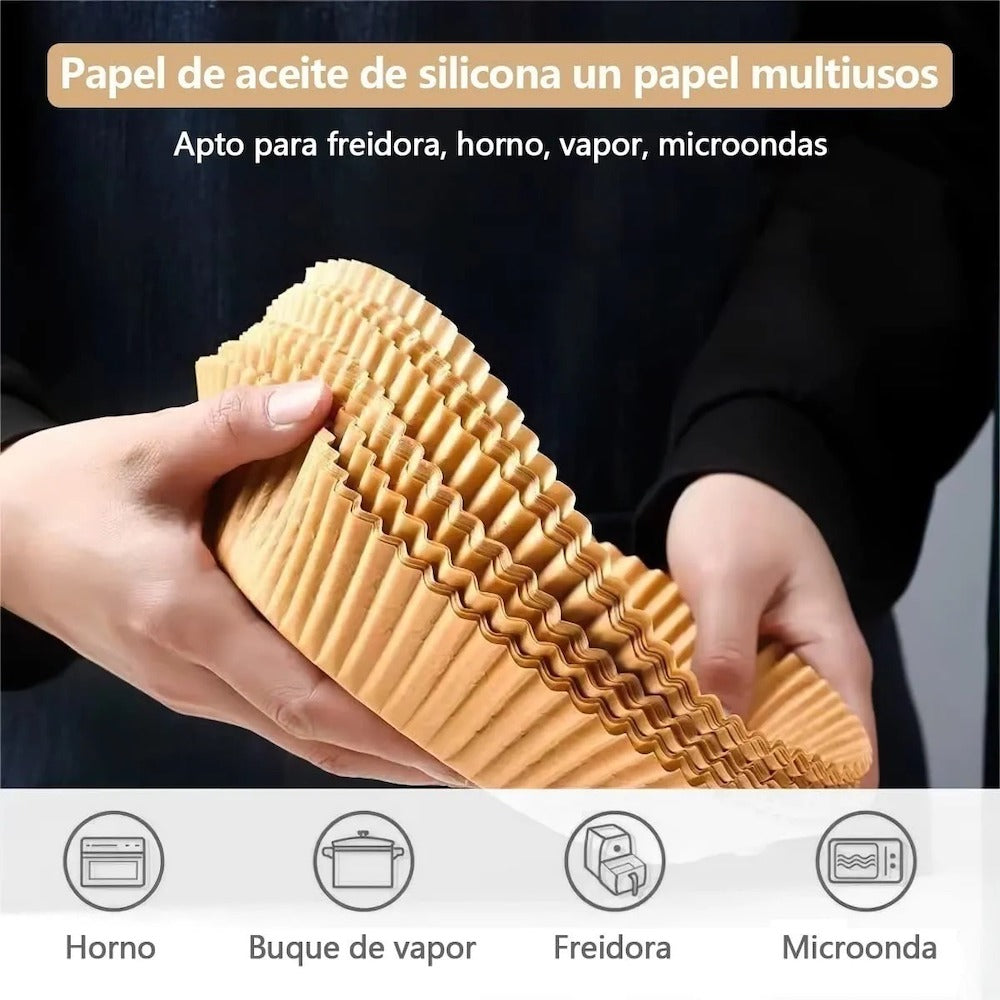 Forro De Papel Desechable Para Horno - freidora De Aire 50 Pzs