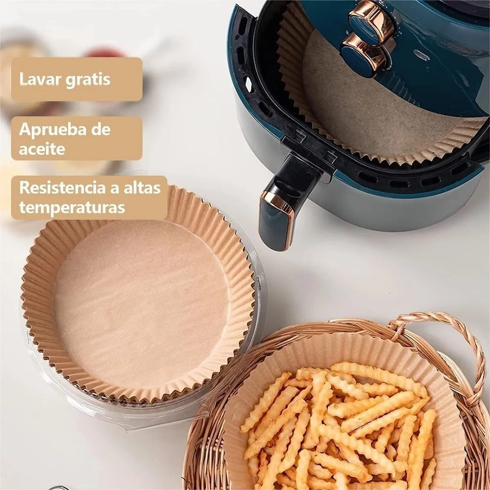 Forro De Papel Desechable Para Horno - freidora De Aire 50 Pzs