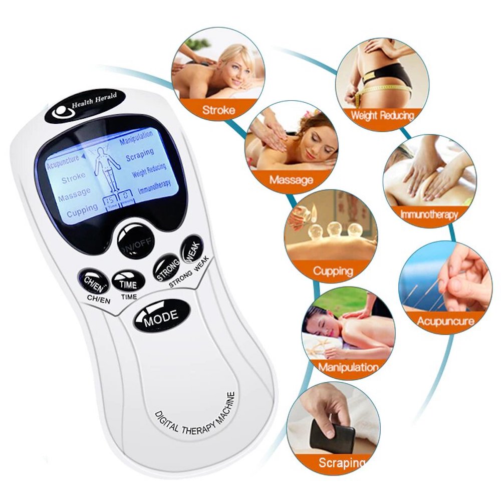 Masajeador Muscular Terapia Digital Estimulador Eléctrico Moreka NP-0195