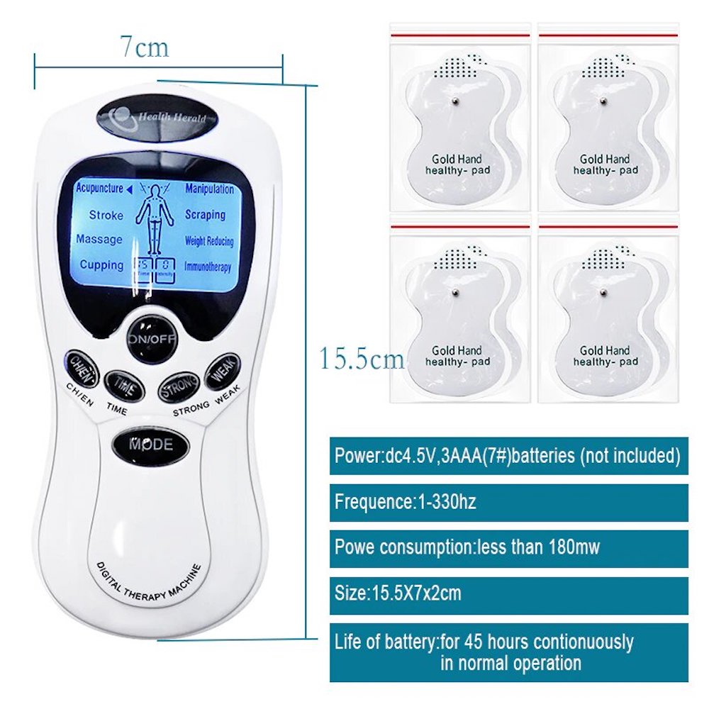 Masajeador Muscular Terapia Digital Estimulador Eléctrico Moreka NP-0195