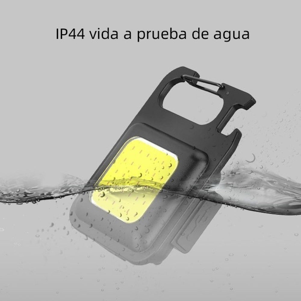 Lampara Mini 800 Lumens Iman Usb Tipo C Llavero Destapador Moreka LJ-058