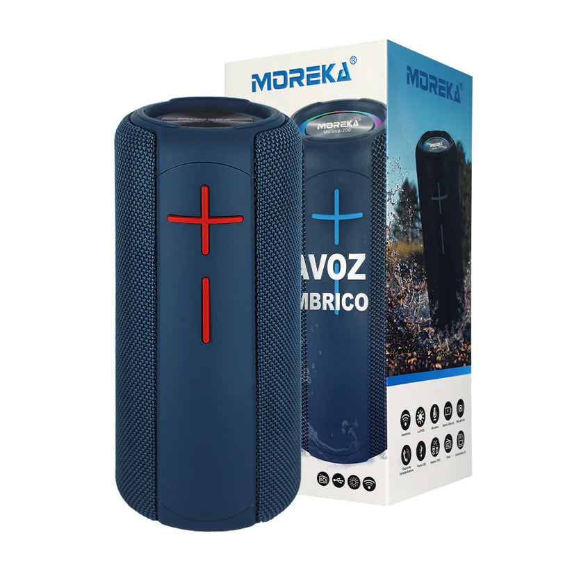 Bocina Bluetooth Moreka M-200 TF Card Radio FM Resistente al agua
