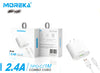 Moreka MR1426 2.4A Type C Charger Includes Cable