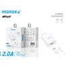 Cargador Moreka MR2611  2.0A Usb Cable Tipo C