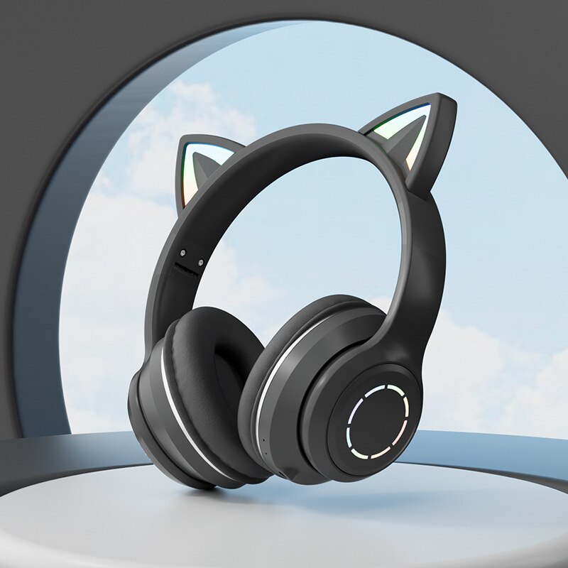 Wireless Bluetooth Cat Headband Low Latency Long Lasting RGB ST89M