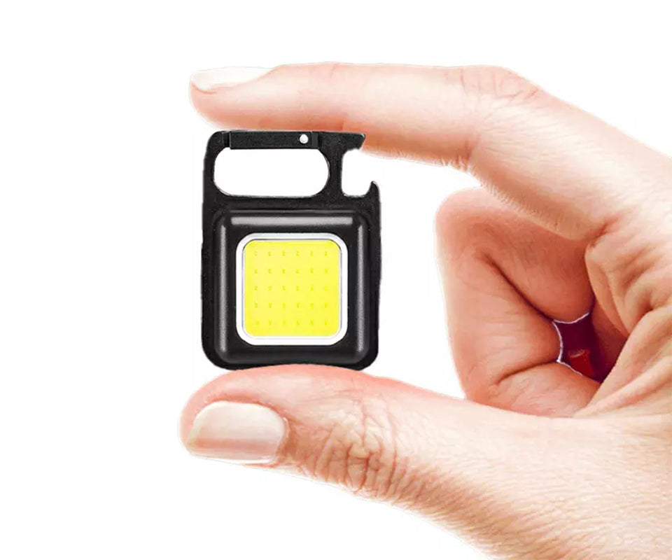 Lampara Mini 800 Lumens Iman Usb Tipo C Llavero Destapador Moreka LJ-058