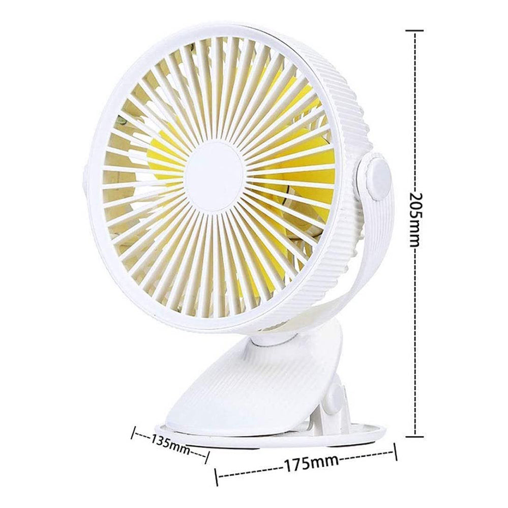 Ventilador eléctrico con Clip de 5.5 Pulgadas Recargable MF025