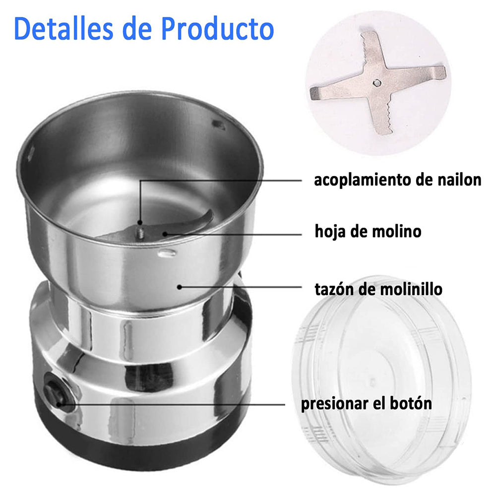 Molinillo de café y especias de acero inoxidable portatil 300ML COF-036