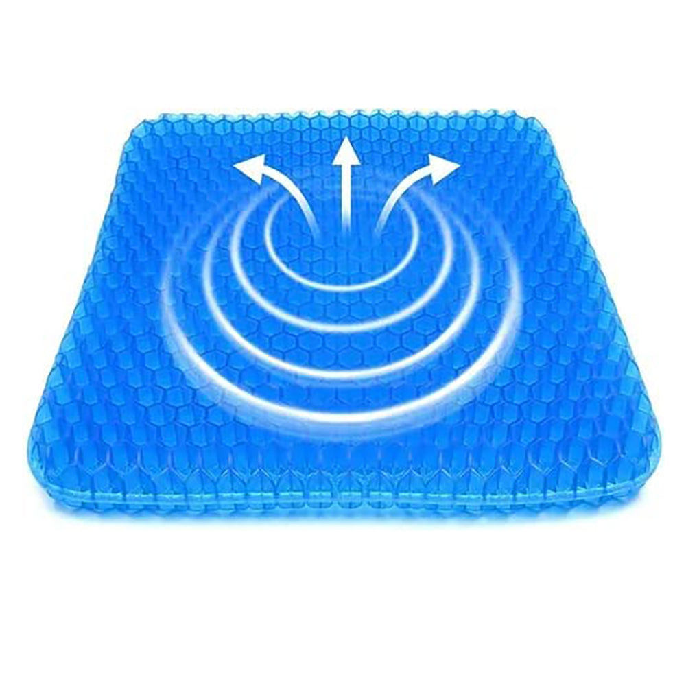 Cojin Gel Silicon Ergonomico Panal Comodo Asiento Auto Silla