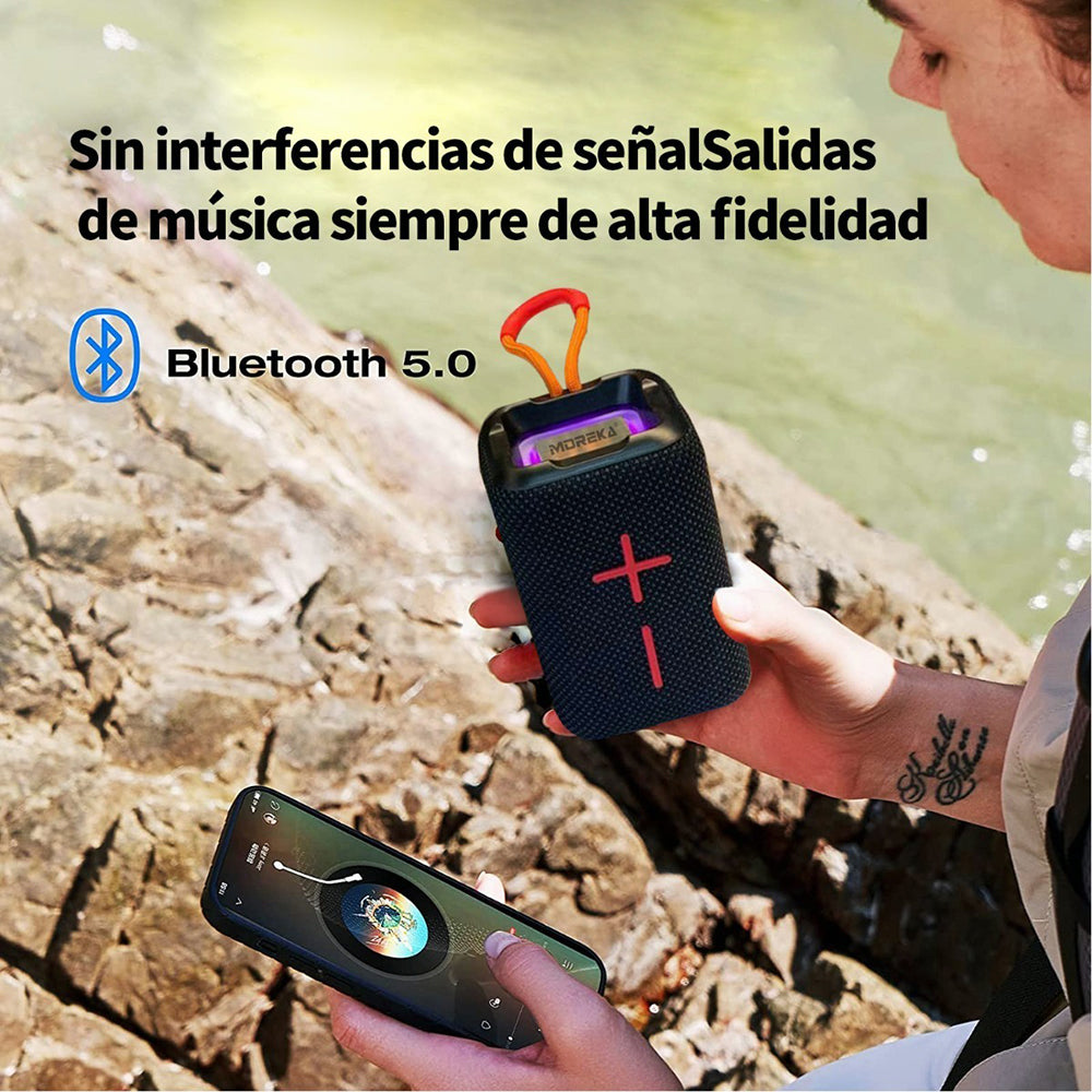 Moreka MR-F68 Bluetooth Speaker TF Card FM Radio Waterproof 