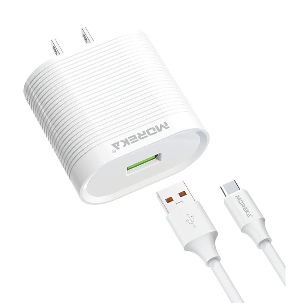 Cargador Tipo C Moreka MR1426 2.4A Incluye Cable