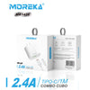 Cargador Tipo C Moreka MR1426 2.4A Incluye Cable