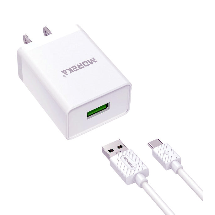Cargador Moreka MR2611 2.0A Usb Cable Tipo C