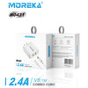 Moreka N0431 2.4A 2 USB charger includes 1M Micro USB Cable