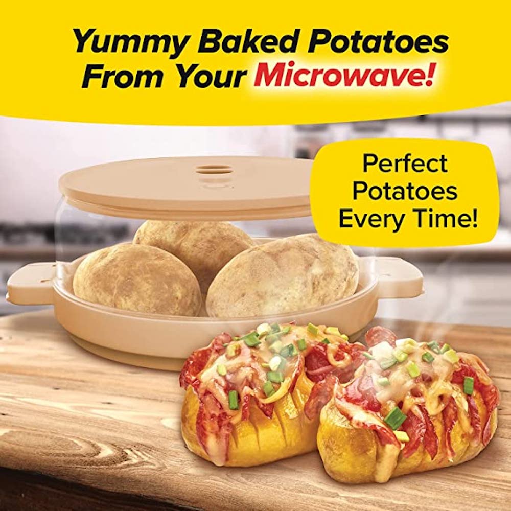 Quick Baking Tray Microwave Potatoes Yummy Can 